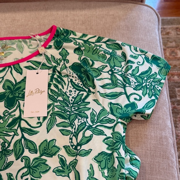 NWT- Lilly Pulitzer Green Floral Nightgown🩷 - Picture 3 of 8